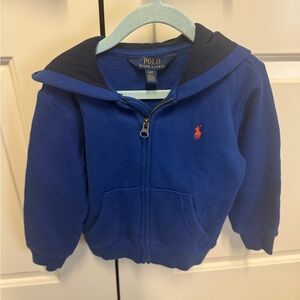 Polo by Ralph Lauren Kids Royal Blue Zip-Up Hoodie